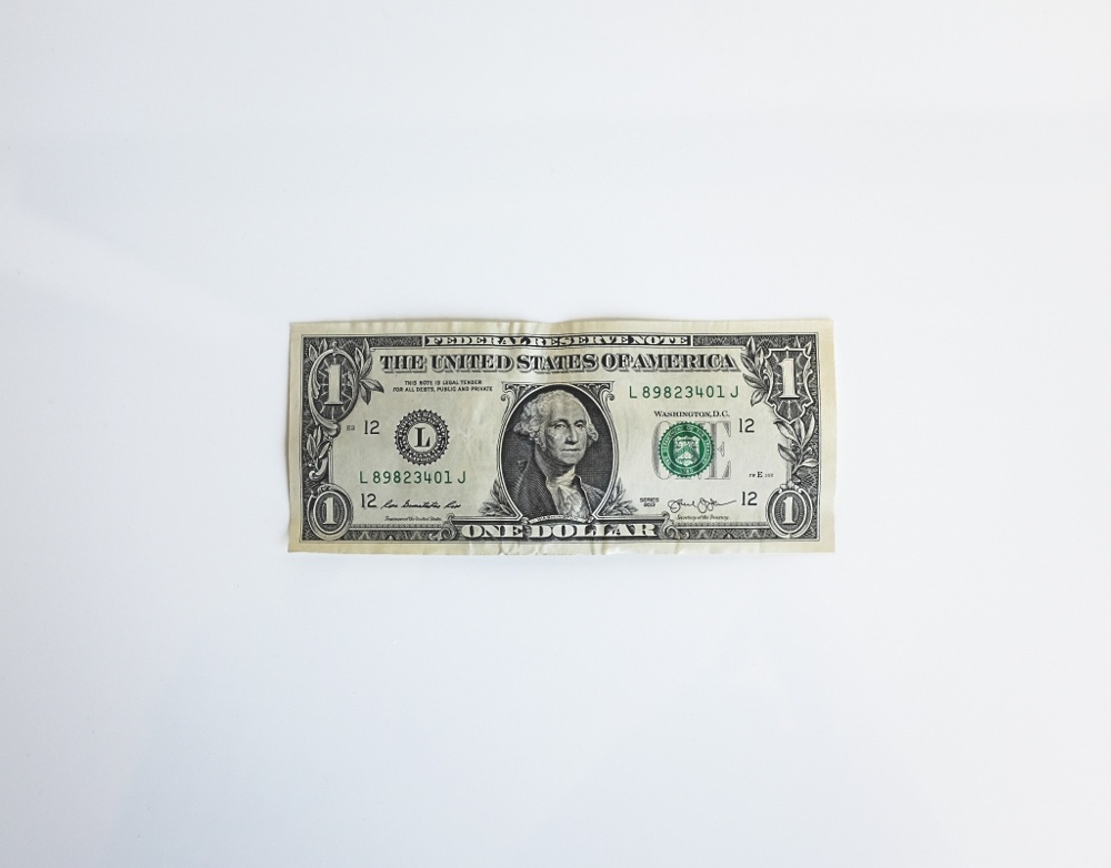 US one dollar bill